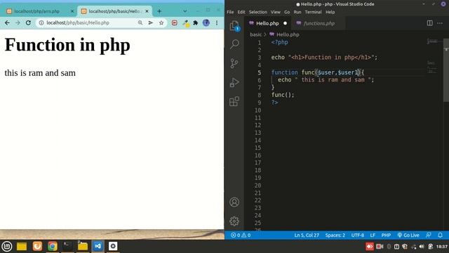 PHP Functions explained ! | PHP tutorial in (hindi) смотреть онлайн