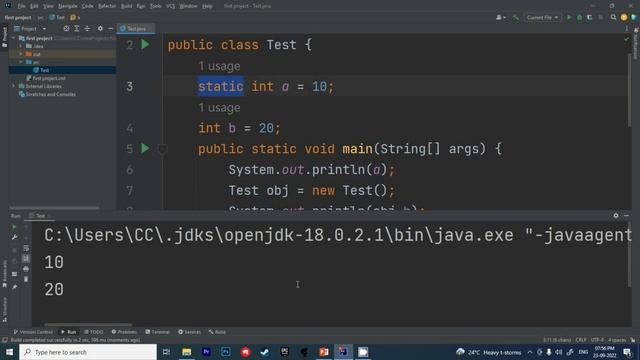 Static keyword in Java | private public protected in java | Java Tutorial in Hindi 2022 смотреть онлайн
