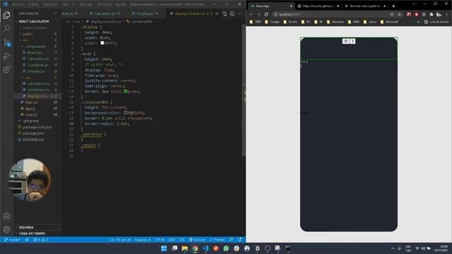 Diseñar una Calculadora con React JS y CSS Modules Stylesheet смотреть онлайн