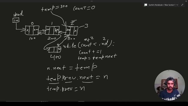 #15:- Insertion at Given Position in Doubly Linked list in Python | data Structures in Hindi смотреть онлайн