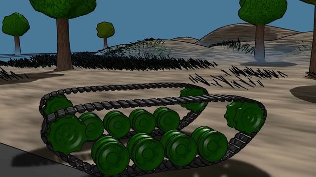 Oruga de tanque animada con Blender 2 70 смотреть онлайн