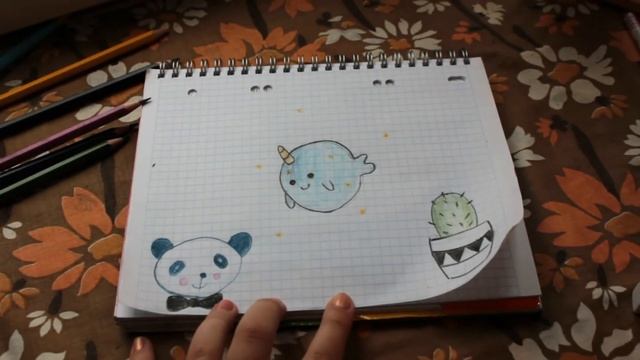 Простые рисунки #1: Кит, кактус, панда смотреть онлайн