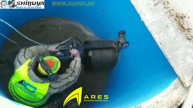 Coring tool SHIBUYA TS-405 use a diamond core drill Ø500mm with ARES Professional Supreme bits смотреть онлайн