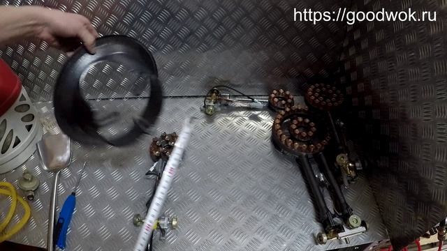 Мощная газовая горелка печь в очаг или печь смотреть онлайн