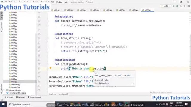 Static Method | Python | Basics | Advance | Pooja Pansare смотреть онлайн