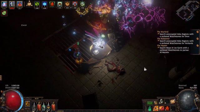 PoE 3.11 T16 Cage Map (+Boss) With Baranite Thaumaturge Spectres