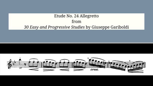 Gariboldi: Etude No. 24 Allegretto from 30 Easy and Progressive Studies смотреть онлайн