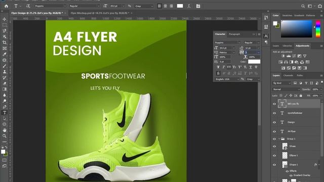 Professional A4 Flyer Design Photoshop Tutorial смотреть онлайн