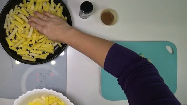 Жареная картошка. Рецепт как правильно жарить картошку. смотреть онлайн