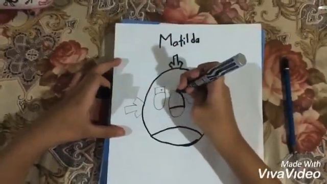 Angry Birds Matilda #cartoonist #drawing смотреть онлайн