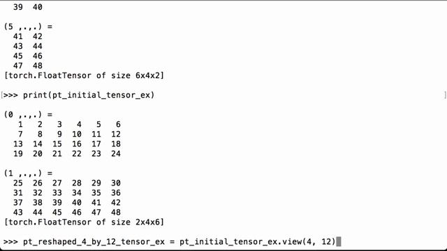Reshape A PyTorch Tensor - PyTorch Tutorial смотреть онлайн