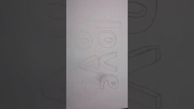 Как нарисовать рисунок love в 3D смотреть онлайн