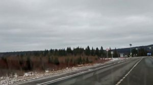 4К Город Горнозаводск и дорога Северный Широтный Ход через Уральские горы 04 ноября 2023