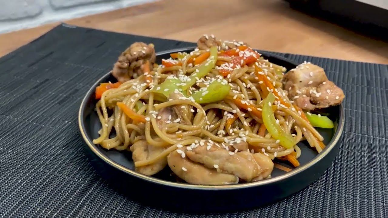 Вок с курицей #рецепты #вок