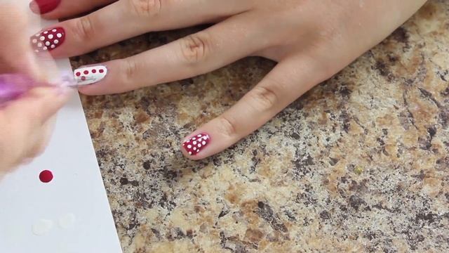 Маникюр в горошек в домашних условиях смотреть онлайн