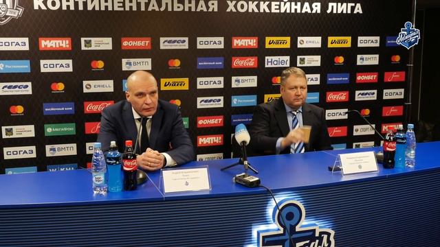 Послематчевая пресс-конференция «Адмирал» - «Сибирь» смотреть онлайн