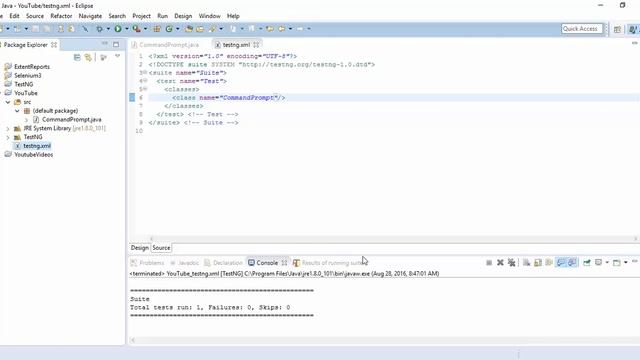 Running testng.xml from command pompt смотреть онлайн