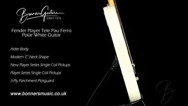 Fender Player Tele Pau Ferro Polar White Guitar | Bonners Guitar Store смотреть онлайн