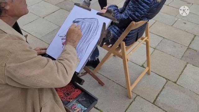 Fast Sketch/Caricature Street Artist смотреть онлайн