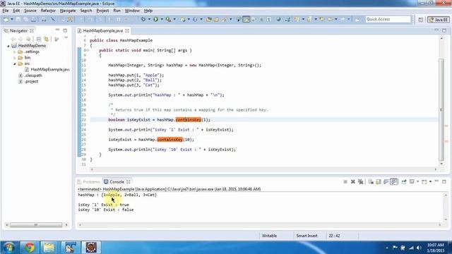 How to check key exists or not in the HashMap? | HashMap (ContainsKey) | Java Collection Framework смотреть онлайн