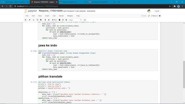 Translate bahasa jawa - indonesia dengan python (jupyter notebook) смотреть онлайн