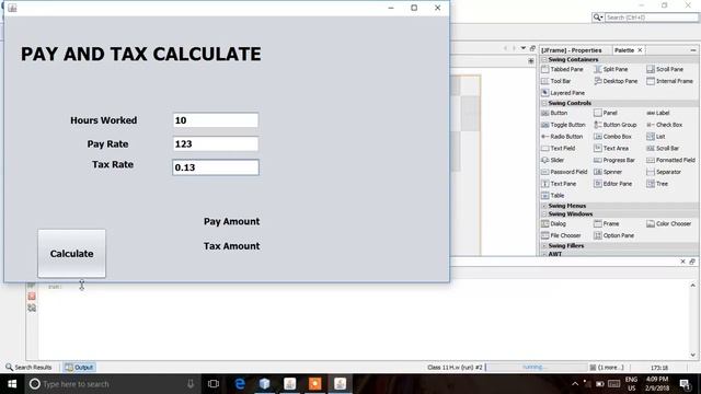 How To Calculate pay Amount and Tax Amount in java| With Source Code смотреть онлайн