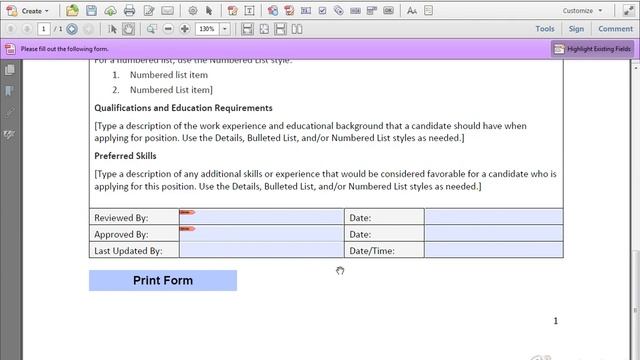 Acrobat XI Tutorial Eliminating Fields From Being Printed смотреть онлайн