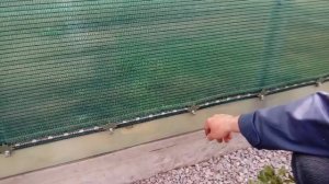 Затеняющая сетка на теплице