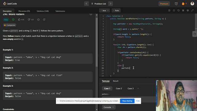 290. Word Pattern | Java Solution | Detailed Explaination | Notes | Source Code смотреть онлайн