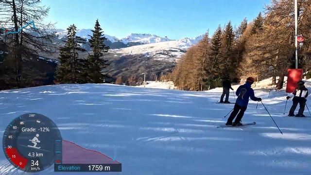 [4K] Skiing Les Arcs to La Plagne - Racing To Get The Last Lift! Paradiski France, GoPro HERO11 смотреть онлайн