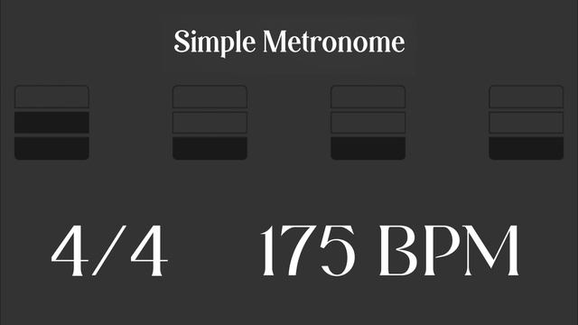 Metronome - 175 BPM смотреть онлайн