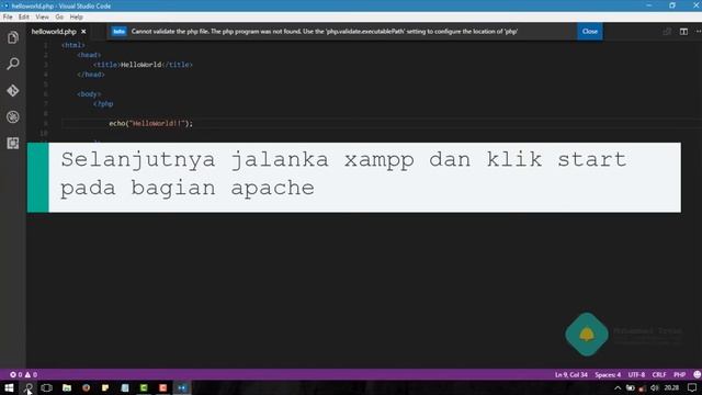 Belajar PHP - Membuat HelloWorld смотреть онлайн