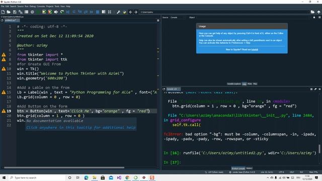 Python Tkinter add Button Greate a funktion смотреть онлайн