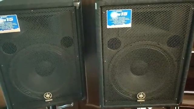 Акустическая система Yamaha Br 15 и усилитель Yamaha p3500s смотреть онлайн