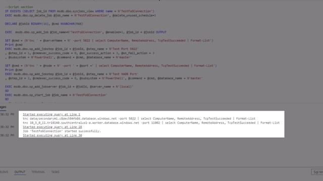 Test network connectivity between Azure SQL Managed Instances смотреть онлайн