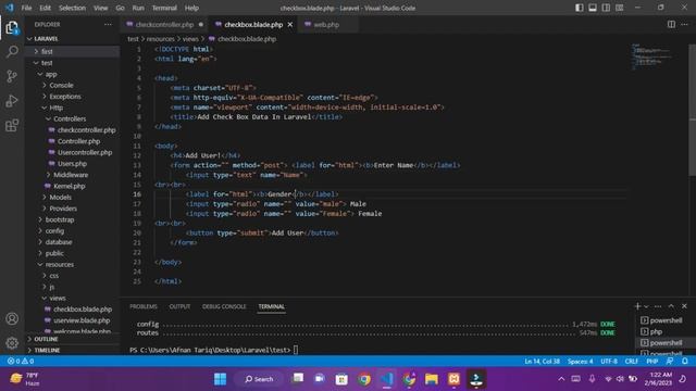 Insert a Radio Button Value Into Database Using Laravel - Laravel Forms смотреть онлайн