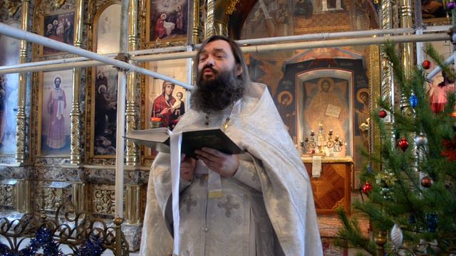 Проповедь в сочельник Рождества Христова. Священник Валерий Сосковец. 06.01.21г. смотреть онлайн