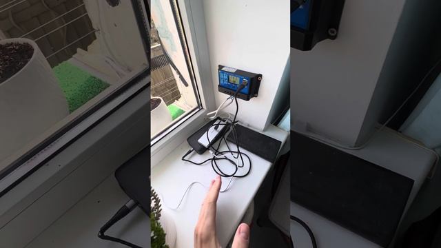 Солнечная станция на балконе / Мой вариант!