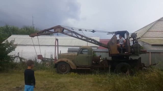 Тест-драйв ретро автомобиль автокран К 46 (ЛАЗ-690) ЗиЛ 164 1960 года смотреть онлайн