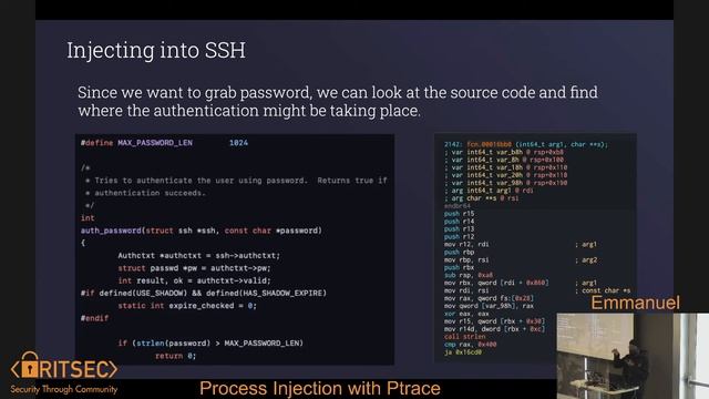 Linux Process Injection with Ptrace Part 1 - Emmanuel Adewale смотреть онлайн