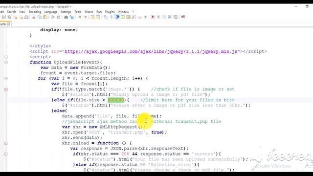 File upload with php/ajax without reloading page. смотреть онлайн
