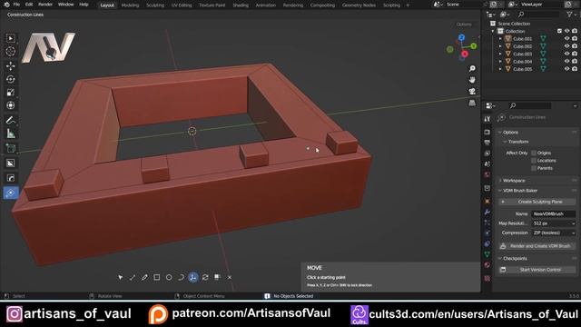 Construction Lines Add On Update - SktechUp / CAD Tools in Blender смотреть онлайн