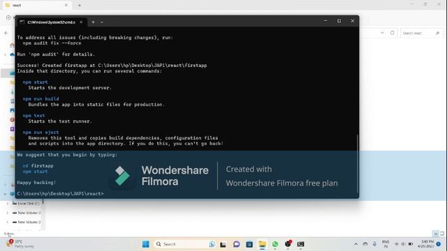 How to Create React App , React.js folder Install part-1 смотреть онлайн