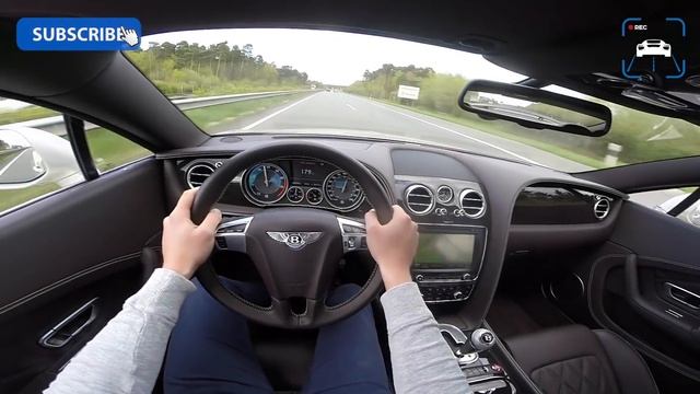 Bentley Continental GT V8 AUTOBAHN POV 272 km/h Acceleration Speed Test Drive смотреть онлайн