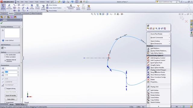 SolidWorks Spline Basics смотреть онлайн