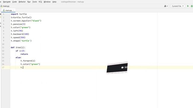 Create a Green Tree Design Using Python Turtle ?watch now ? #codingwithnoman #python #turtle смотреть онлайн