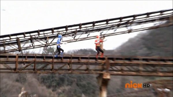 Power Rangers Samurai - Jayden/Red Ranger vs. Kevin/Blue Ranger ('I've Got A Spell On Blue' Episode