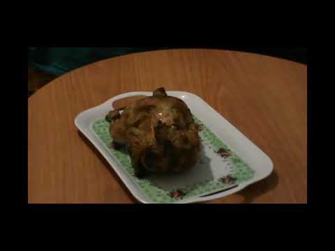 Курица запеченная на бутылке смотреть онлайн