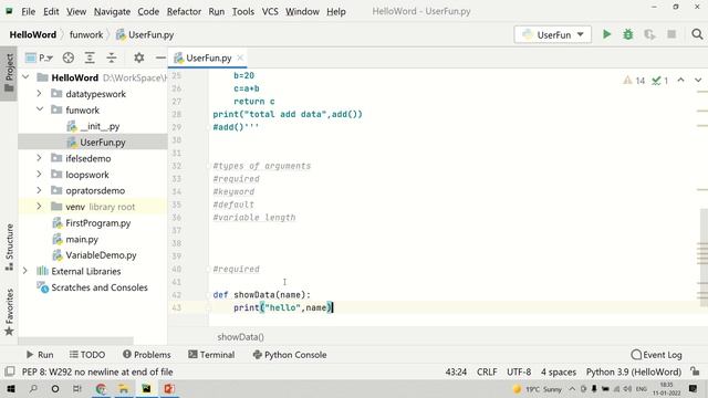 Python Function | Call | return | Arguments | Types of Variable | IN Hindi смотреть онлайн