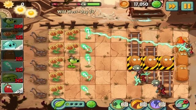 Plants vs Zombies 2: Wild West Day 24 Walkthrough смотреть онлайн